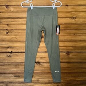 5.11 Tactical PT-R Max Effort Tight Womens XS Leggings Pockets Color Sage Green